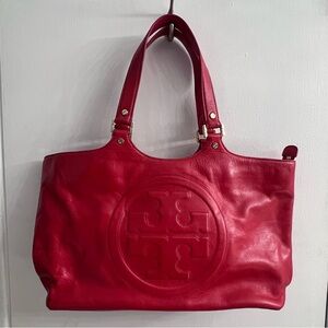 Tory Burch Red Tote Bag